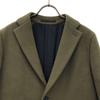 SCYE BASICS Made In Japan 100% Wool Chester Coat 38 Khaki Women Used