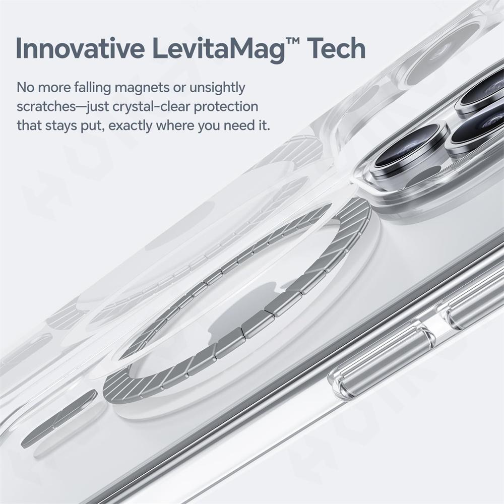 Magnetic Case for IPhone 16 15 14 13 11 Pro Max Plus XS Max XR 7 8 Plus Crystal Clear Protective with Magsafe Transparent Cover