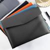 Business Folder Water Resistant Leather Document Organiser Carrying Case Magnetic Button Closure 330x240cm for Office