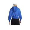 Nike Swoosh NSW PHNX Series FLC LSE Crop FZ Game Hooded Comfortable Fashionable Versatile Jacket Women Jackets Blue HJ0941-480