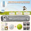 Automatic Dog Ball Launcher with 5 ETPU Balls 5.8 cm, 3 Distance Settings 6/10/14 m, Blue