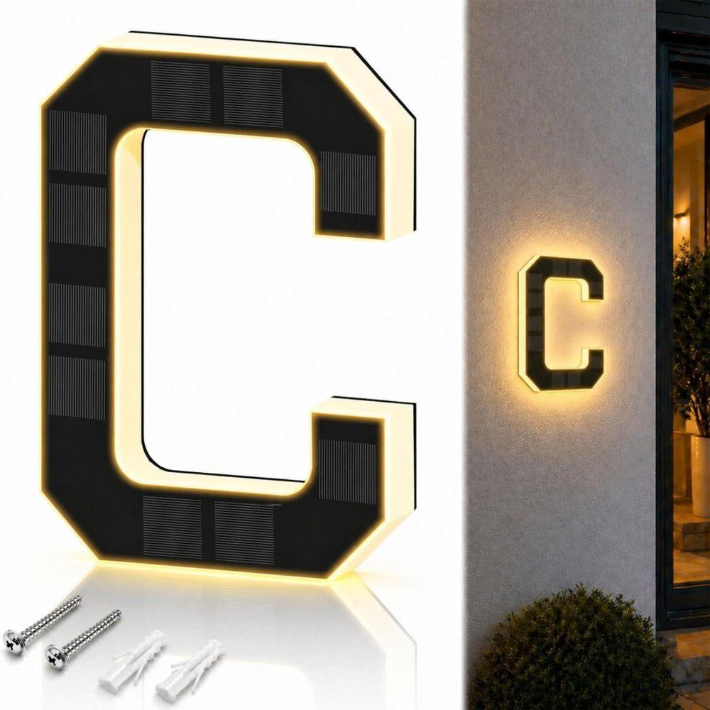 IP65 Waterproof LED House Number Plaque 4.7inch,6.7inch.9inch LED Address Numbers Signs  Home