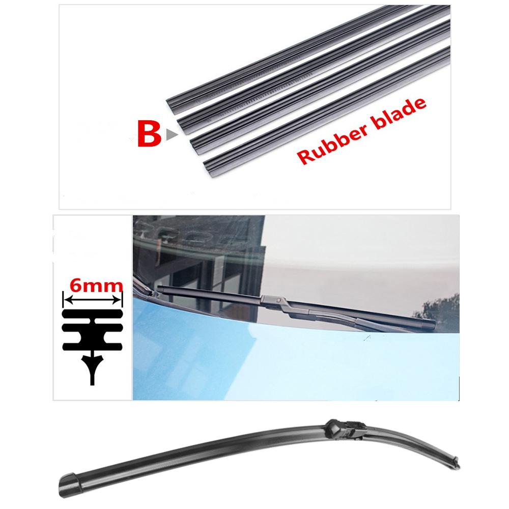 Car Wiper Blade Refill Rubber Band 14 16 17 18 19 20 21 22 23 24 26 28 32 Inch For Lada Opel Jeep Honda Mazda Nissan Accessories