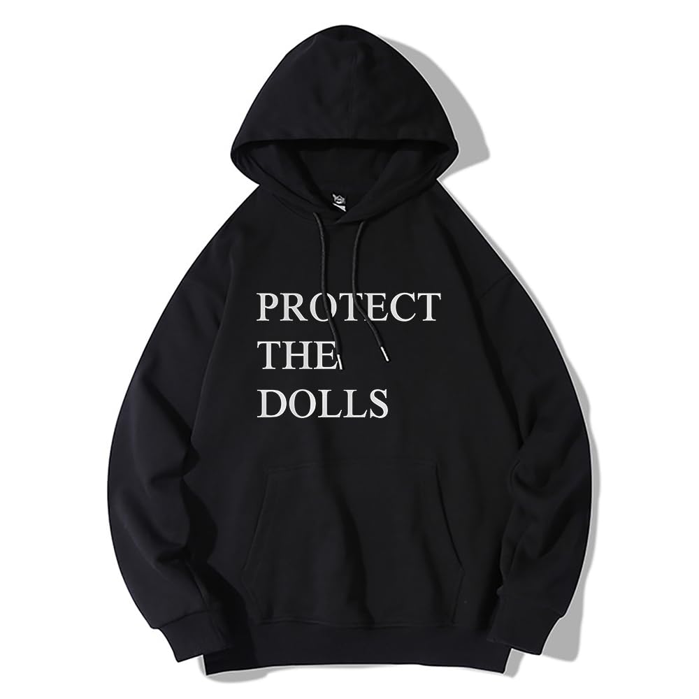 

Protect The Dolls Hoodie Funny Quote Merch Unisex Protect The Dolls Merch Graphic Print Pullover Hooded Sweatshirt S