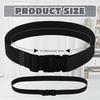 2pcs Black Webbing 5.0cm Wide Non Elastic Buckle Strap Adjustable Fixed Multifunctional Plastic Buckle Strap Storage