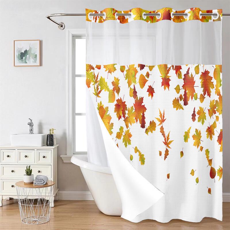 

Floral Polyester Double-Layer Shower Curtain