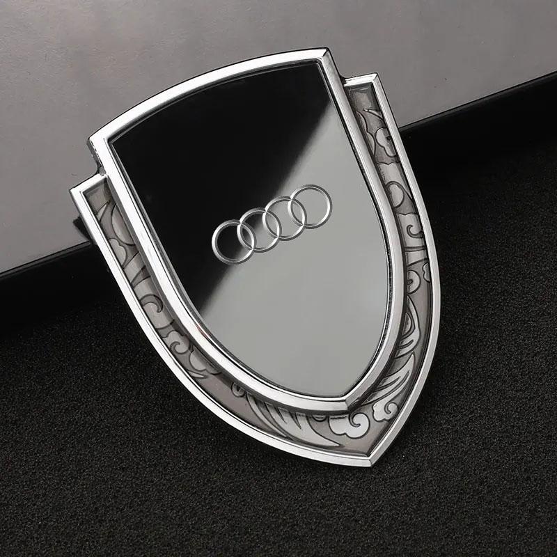 Metal Car Fender Body Emblem Shield Decoration Stickers For J5 A4 A4L A5 A6 A7 A8 A8L TT Q1 Q2 Q3 Q4 Q5 Q6 Q7 Q8 B2 B3 B4 B5 W2