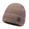 Unisex Daily Beanie Hat Plush Fur Lined Winter Hats For Men Women Keep Warm Knitted Hat Fashion Solid Ski Winter Cap