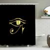 Egyptian Eye Of Horus Shower Curtain Waterproof Vintage Pattern Decor Bathroom Curtains Ancient Egypt Theme Home Decor