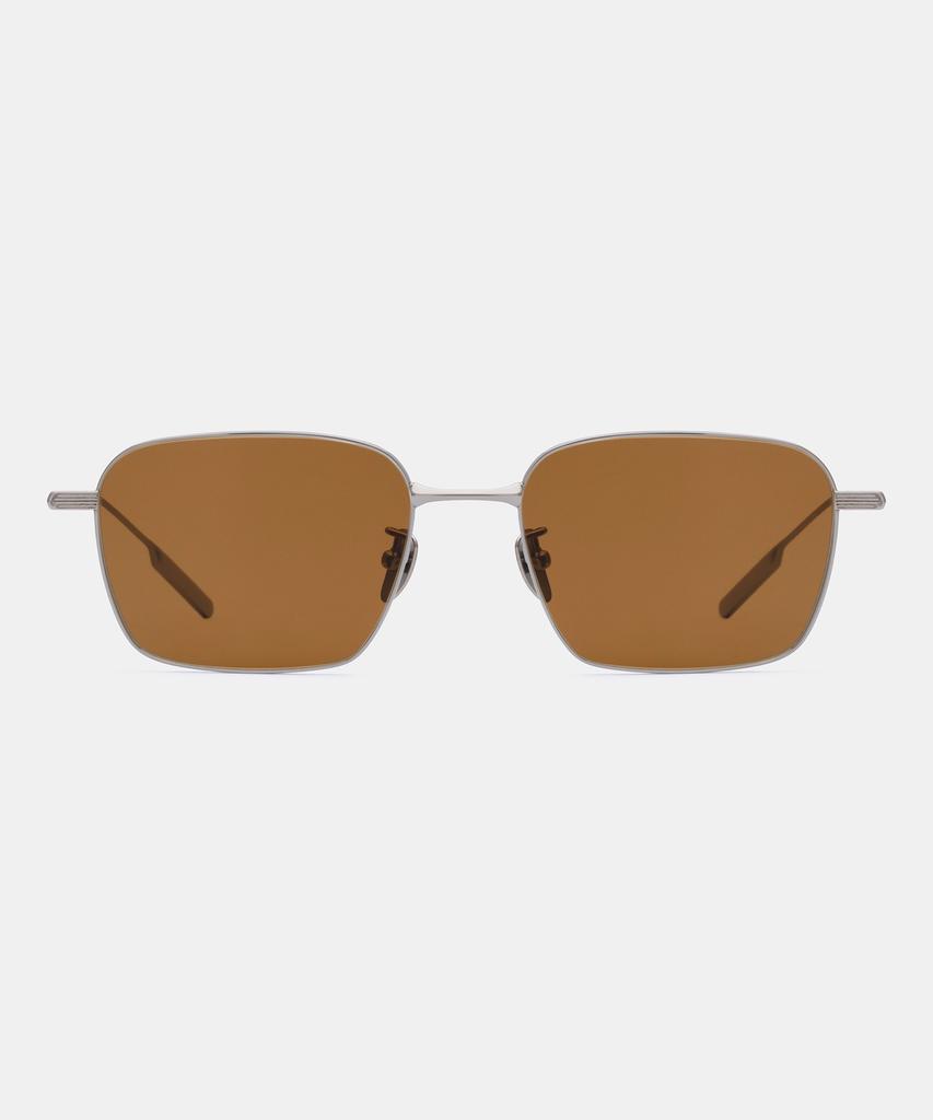 Maeteupeojeu Mp-31 Titanium Sunglasses Brown Darksilver