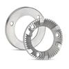 2PCS Professional Coffee Burr 40MM Diameter Stainless Steel Texture Fast Grinding Disc Sharpful for Cutting Performances