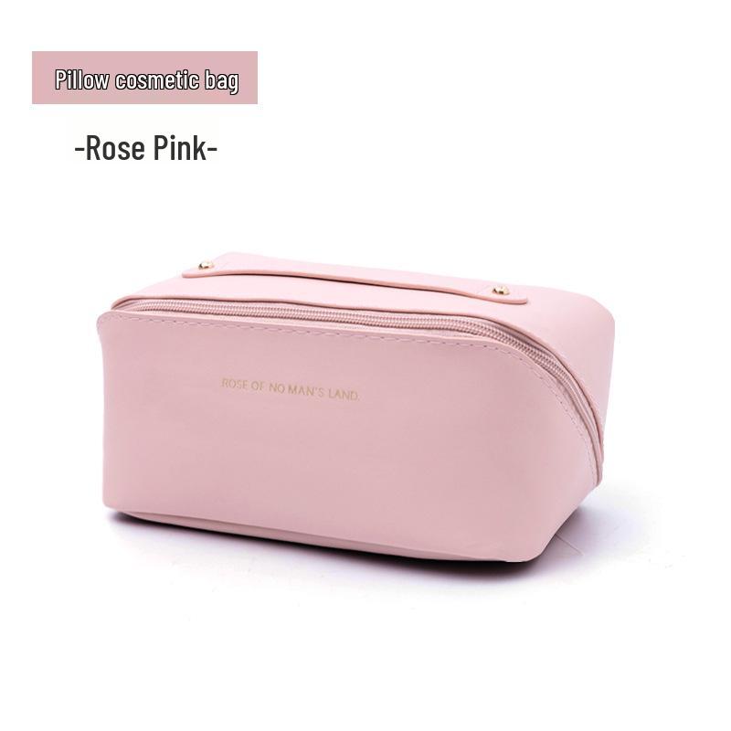 

Cream Cloud PU Travel Makeup Bag – Large Capacity, Portable, INS Style розовый
