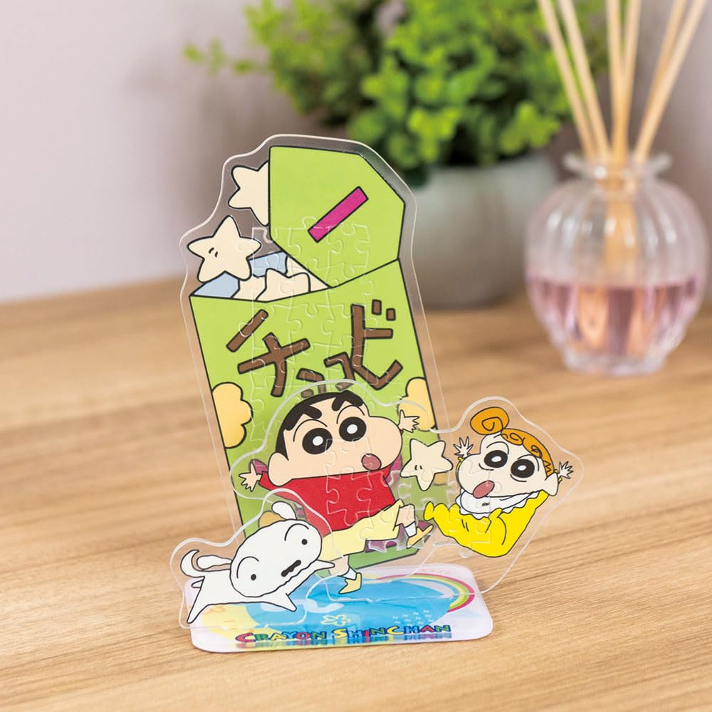 Puzzle x Acrylic Beverly Acrylic Stand Pop Crayon Chocobi [Jigsaw Stand] 34-piece Shin-chan & SP-046
