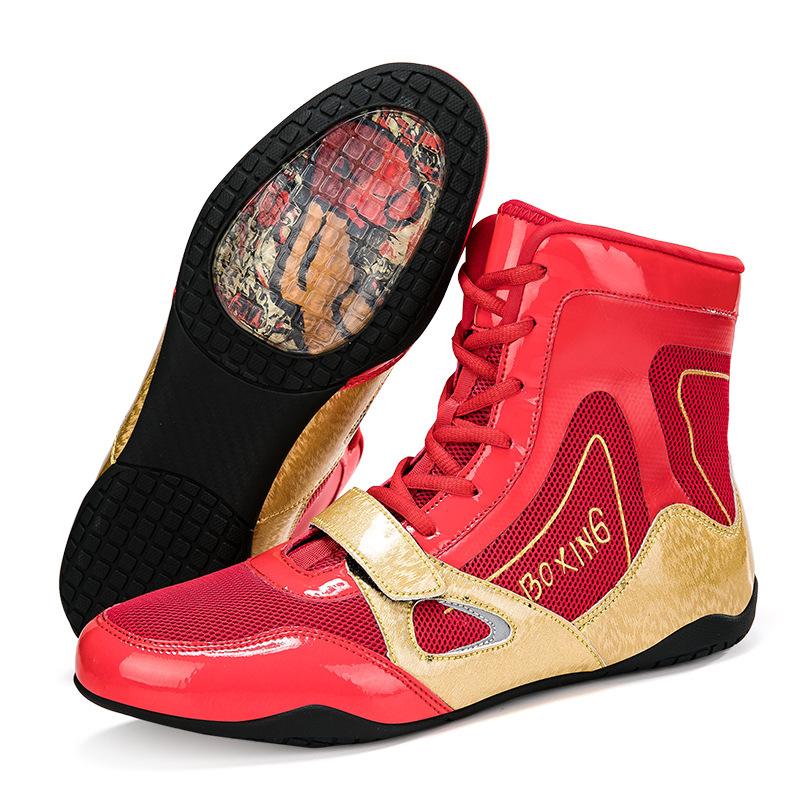 Large size men's and women's boxing, wrestling, fighting shoes, light and non-slip Sanda training shoes, one piece of fighting shoes 2025