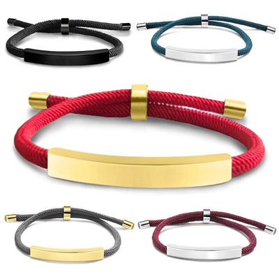 Festival-Geschenkarmband mit Kreuzgravur aus Edelstahl