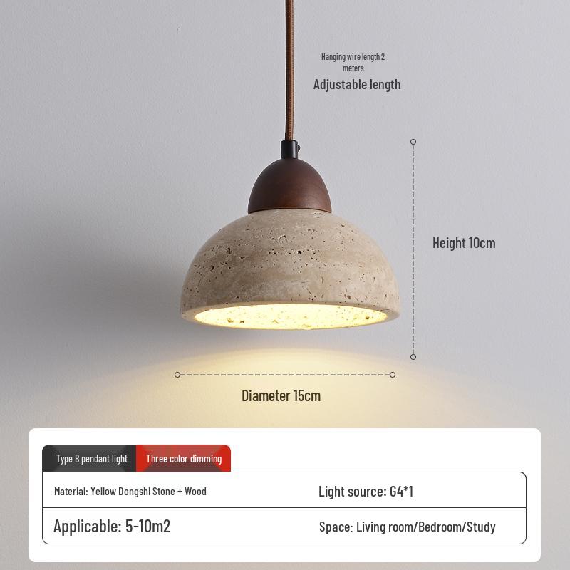 Wabi-Sabi Zen Pendant Light: Retro & Artistic Design for Restaurants, Living Rooms, and Bedrooms
