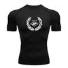 Men's Quick Dry Compression Athletic T-Shirt, Laurel Wreath