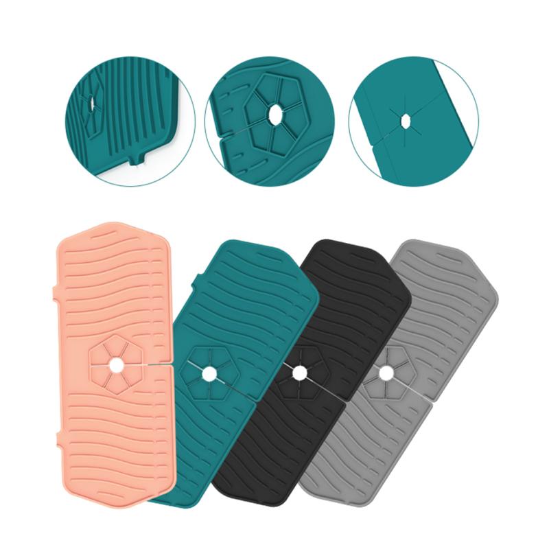 Küchenarmatur Spritzschutz Silikon Armatur Ablaufloch Matte Geschirrtrockenmatten Für Küchenarbeitsplatte
