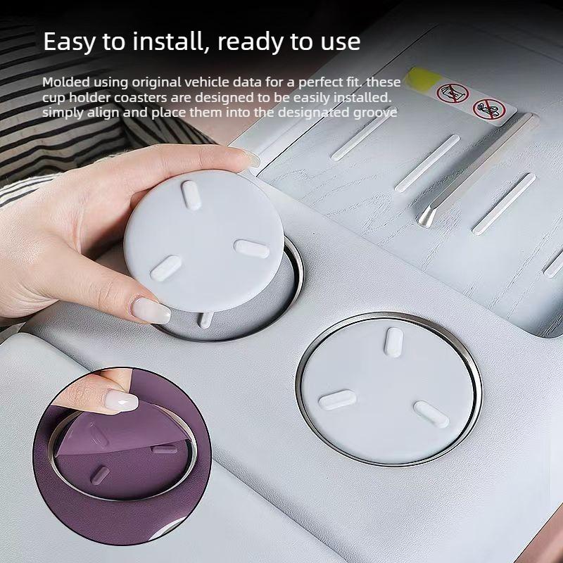 Suitable for Avatr 07 Car coasters silicone car center console water cup slots anti slip car accessories