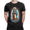 Our Lady Virgen De Guadalupe Virgin Mary TShirts for Men  Amazing Cotton Tees Round Collar Short Sleeve T Shirt Summer Tops