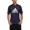 adidas T Shirts Men's Blue Crew Neck Moderate Straight Fit FM5371-