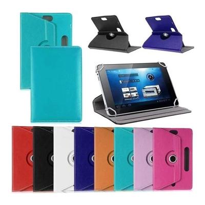 7/8/9/10 Inch Universal 360 Degree Rotating Four Hook Leather Tablet  Case