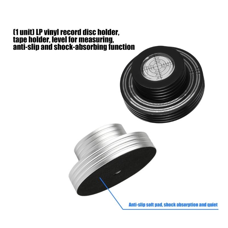 AntiSlip 50/60Hz Record Stabilizer Record Weight With Integrated Bubble Level For Improved Music Performances Quality