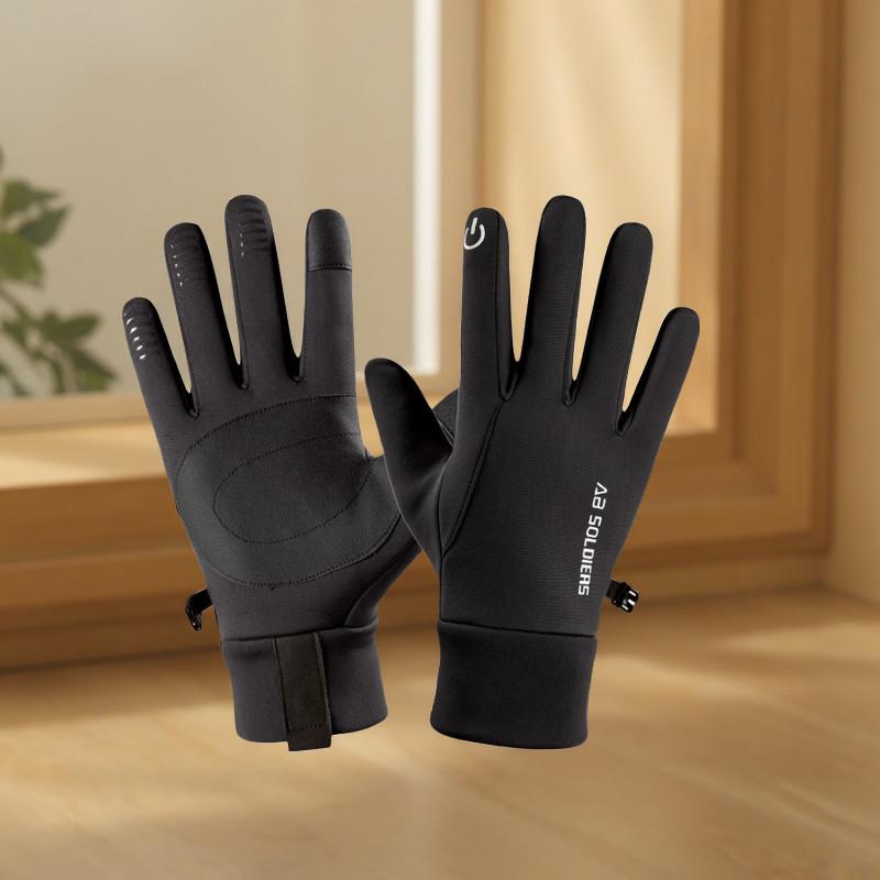 Cycling Gloves Mens Warm Touchscreen Windproof Waterproof For Outdoor Winter Riding
