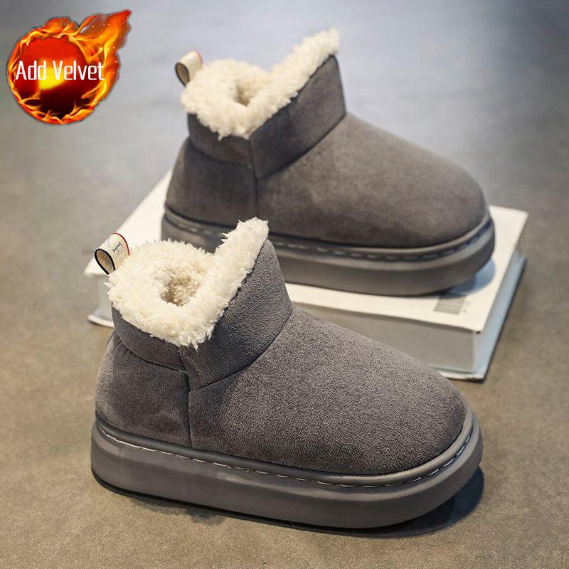 Warm Fleece Lined Thickened Men s 2026 Winter New Snow Boots Parent Child Pair Cotton Outdoor Leisure Home Comfort 36