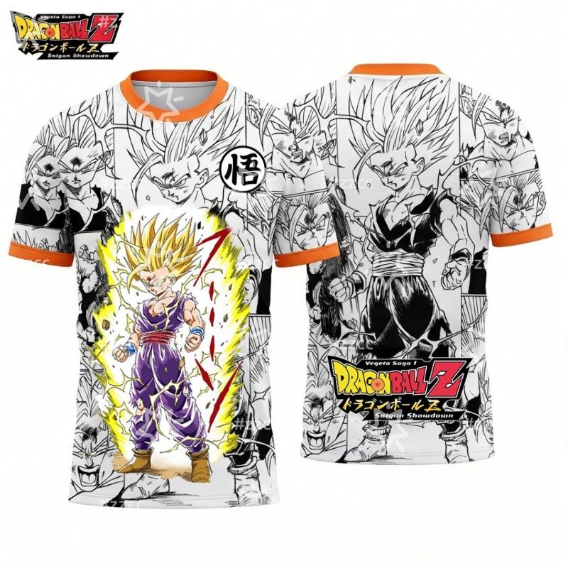 Hot Selling Summer Fashion New Product Dragon Ball Angel Bilus 3D Printed T-shirt Hip-hop Street T-shirt Plus Size