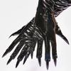 Fashionable Women's Patent Leather Gloves Glossy Long Nail Claw Witch Gloves for Roleplaying Game and Theme Occasion