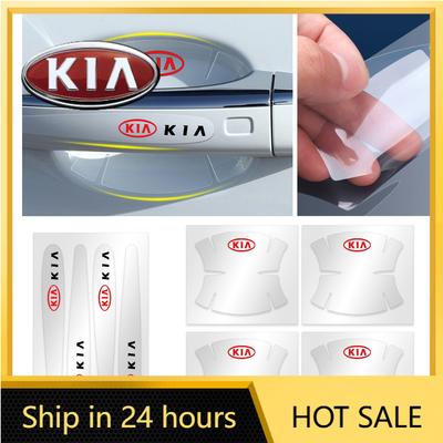 2026 Hot Car Sticker Transparent Car Door Handle Bowl Sticker Anti-collision Strip For KIA KN Rio Ceed Sportage Cerato Soul Sore