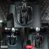 For Ford Mustang 2015-2020 Car Carbon Fiber Look Gear Shift Panel Cover Trim Decals Sticker Auto Interior Stickers Accessories