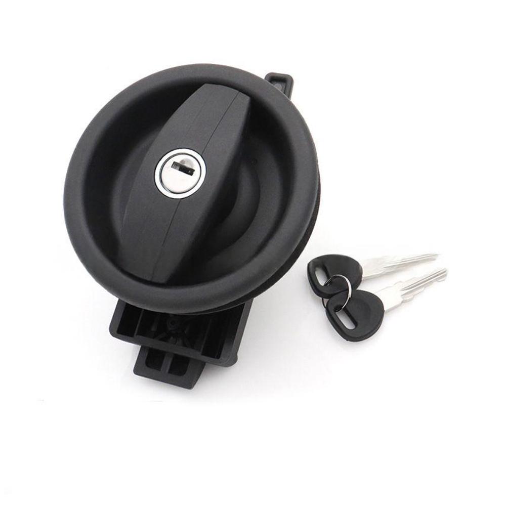 Caravan Zinc Alloy Circular RV Door Lock For RV Motorhome Complete Door Lock C/W Barrel Right Hand RV Parts & Accessories