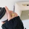 18K Gold-Plated Irregular Gear Index Ring for Women – Fashionable, Unique, Cool Style