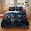 3pcs Tiger Head Print Duvet Cover Set - Includes 1 Duvet Cover and 2 Pillowcases, No Quilt Core, All-Season Home Decor yy251111026