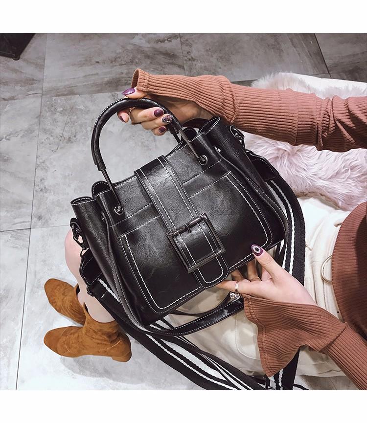 

Killer bag fashion retro matte leather shoulder bag oblique straddle women s bag lady s чёрный