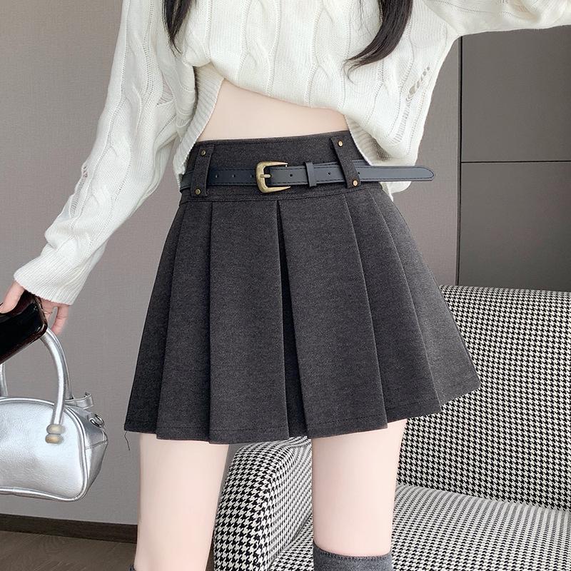 YYFS Women's Solid Color Print Casual Summer Spring Skirts