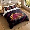Bedding Set 1 Duvet Cover 2 Pillowcases Brisbane Broncos Print Soft Bed Linen Bedroom Decor
