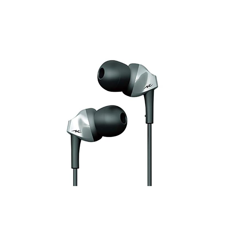 Radius HP-NEF21 Earphones: Ne Dynamic Driver Wired In-Ear Headphones HP-NEF21S (Silver)