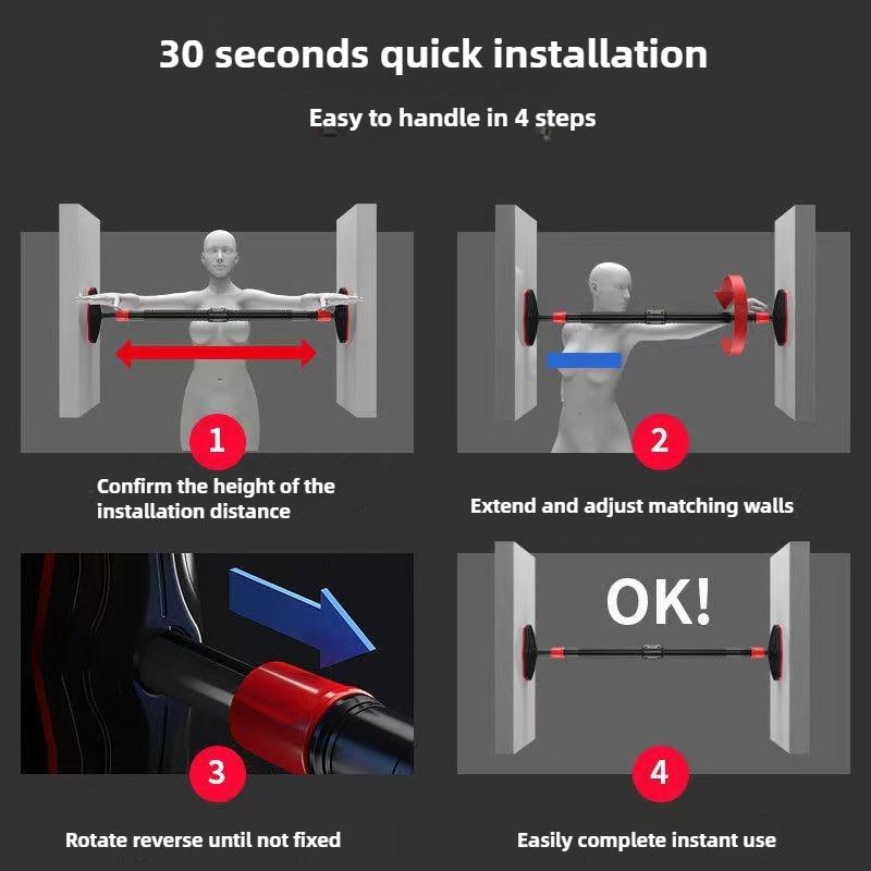 Pull-Up Bar Indoor Fitness Pull-Up No-Punch Door Pull-Up Bars