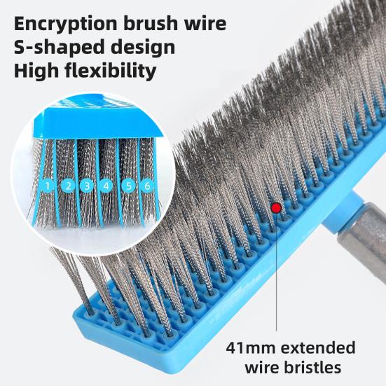 Stainless Cleaning Cleaner Brush Pebble Cleaning Steel Outdoor Scrubbing Brush
