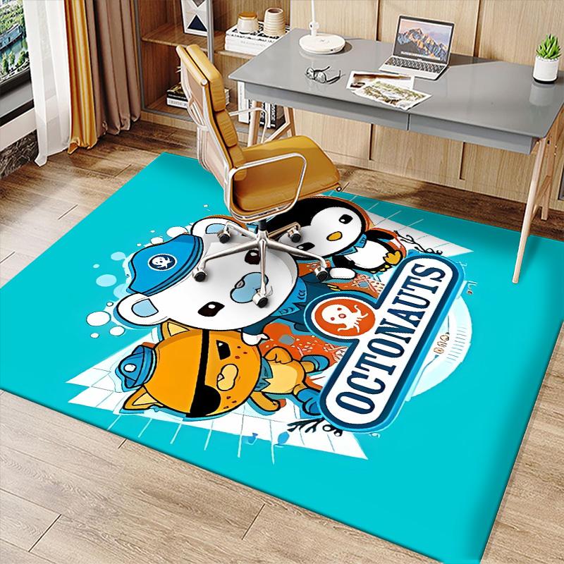 The Octonauts2 Printed Absorbent Washable Carpet, Non-Slip Bathroom Mats, Kitchen Rugs, Yoga Mat,Living Room Entrance, Camping Picnic Rugs