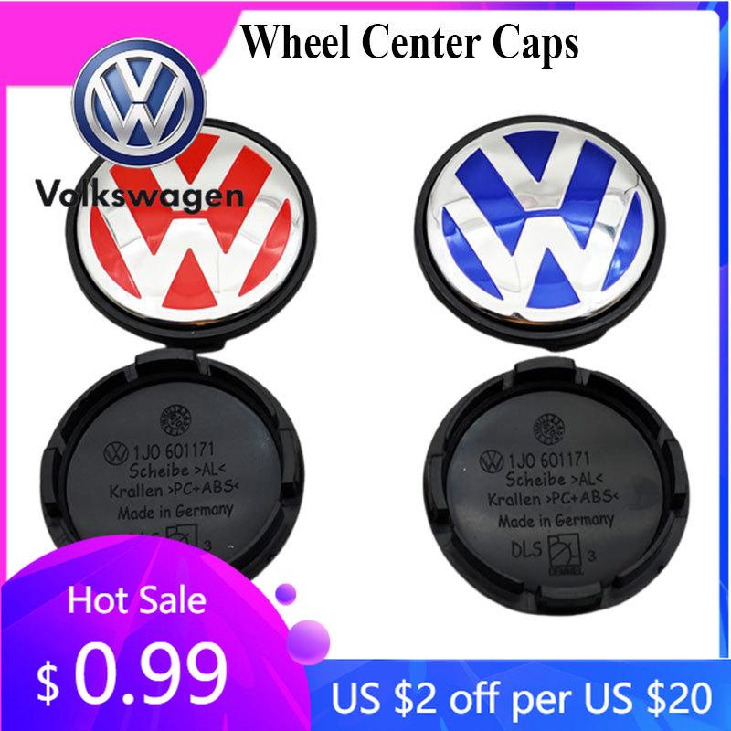 For VW Volkswagen Jetta MK5 Golf 20pcs ABS 56mm Bule Red Car Wheel Center Caps Wheel Badge For VW Volkswagen Golf Jetta Bora Pol