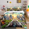 "Vibrant Cityscape Adventure" Bedding Sets Duvet Covers Pillowcases(1* Duvet Cover 2* Pillowcases Without Duvet Insert)