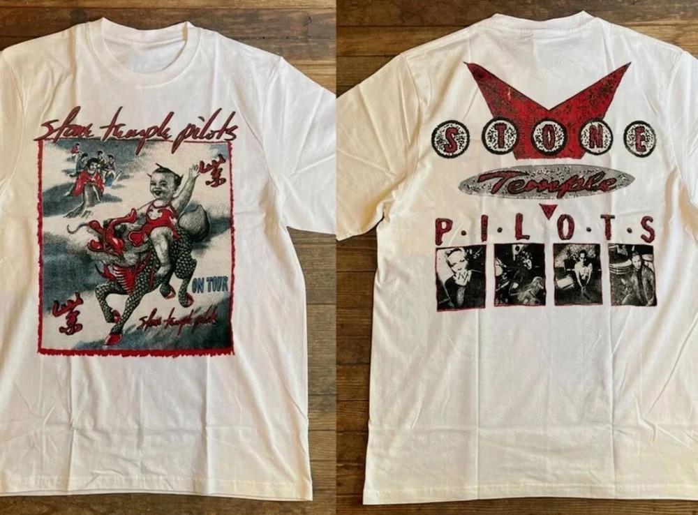 

Stone Temple Pilots On Tour 1994 double Sided T Shirt Full Size S5XL Unisex T-Shirt XXXL