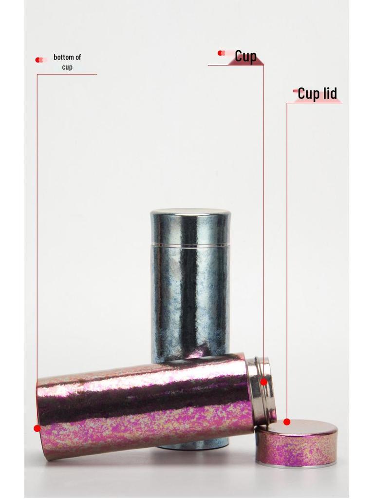 Kuangdi Vacuum Insulated Double-Layer Titanium Cup, Business Couple's Gift with Printing