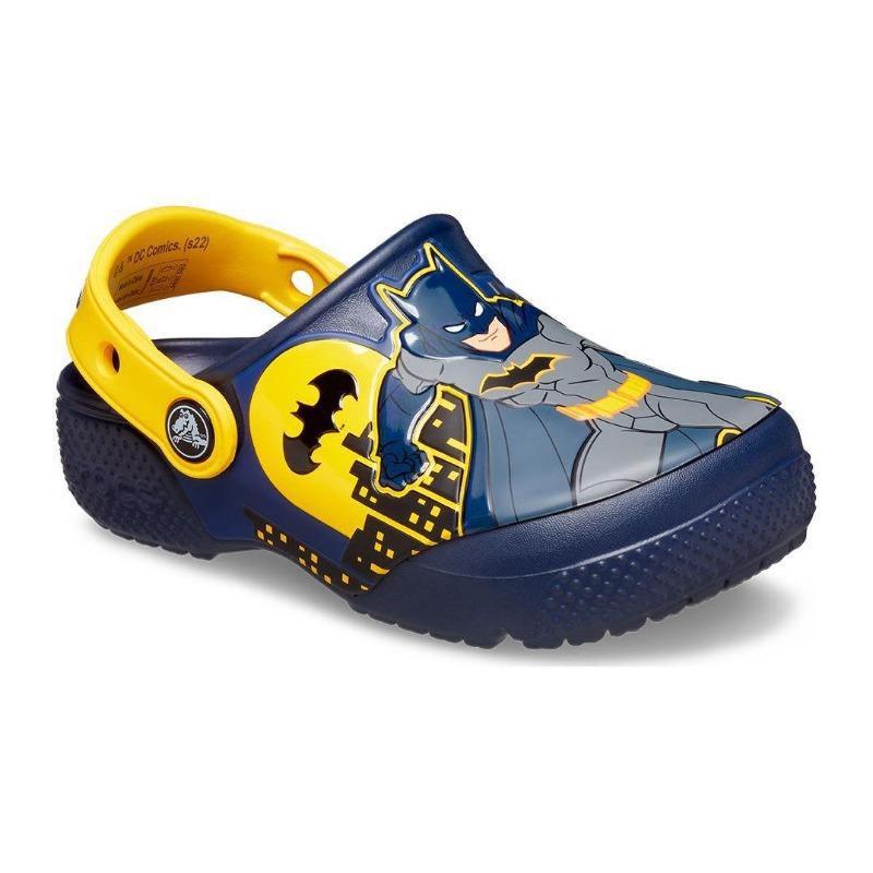 Crocs Kids Cute Anti Slip Breathable Sandals Blue Yellow 207470-410