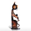 TOOARTS Cat Shaped Wine Holder Wine Shelf Metal Sculpture