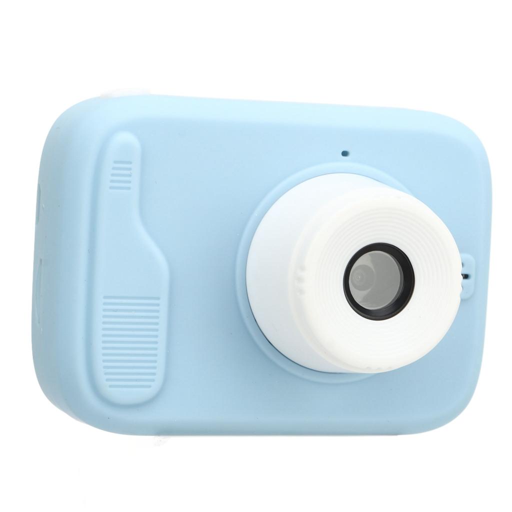 Kids Camera 2 Inch 20MP Dual Front Rear Cameras Portable Mini Toddler Digital Video Camera with Flash Light Blue